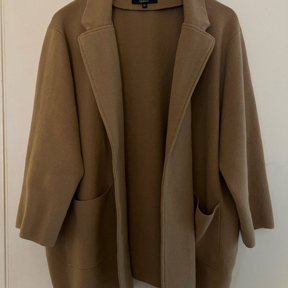 COPY - Quince Sweater Blazer Camel XL